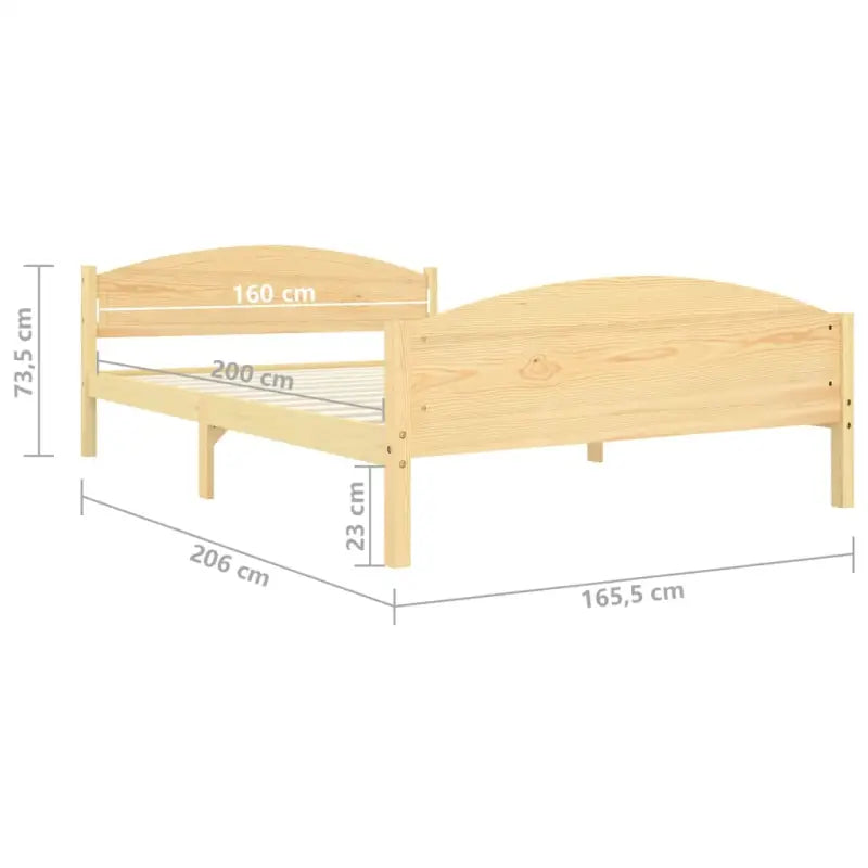 Massief grenenhout bedframe voor stevige en duurzame nachtrust - Bedden & bedframes