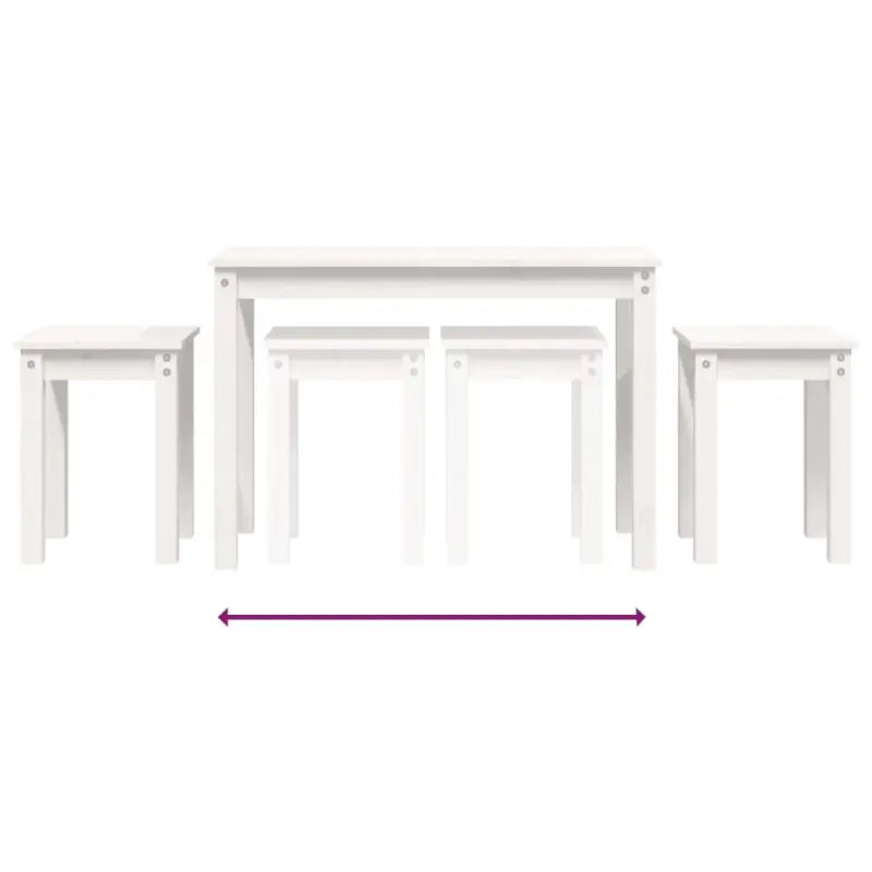 Massief grenenhout bijzettafel voor kleine ruimtes en stijlvolle woondecoratie - Bijzettafels