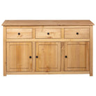 Massief grenenhout dressoir met 3 laden en opbergruimte - Dressoirs & buffetkasten