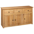 Massief grenenhout dressoir met 3 laden en opbergruimte - Dressoirs & buffetkasten