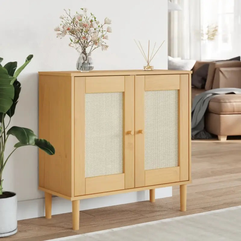 Massief Grenenhout Dressoir met Minimalistische Charme - Bruin / 1 - Dressoirs & buffetkasten