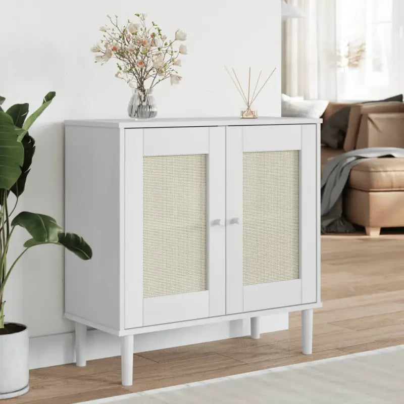 Massief Grenenhout Dressoir met Minimalistische Charme - Wit / 1 - Dressoirs & buffetkasten