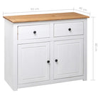 Massief Grenenhout Dressoir met Rustiek en Trendy Design - Dressoirs & buffetkasten