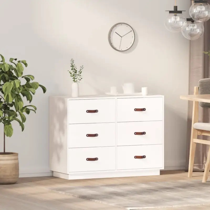 Massief Grenenhout Dressoir voor een Natuurlijke Touch in je Kamer - Wit / 1 - Dressoirs & buffetkasten