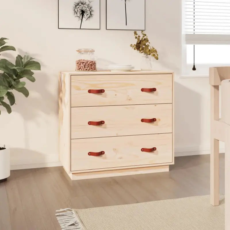 Massief grenenhout dressoir voor praktische en natuurlijke opbergruimte - Naturel / 1 - Dressoirs & buffetkasten
