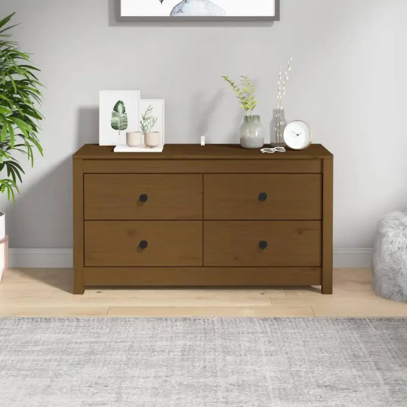 Massief grenenhout dressoirs en buffetkasten voor jouw wensen - Honingbruin / 100 x 40 x 54 cm / 1 - Dressoirs &