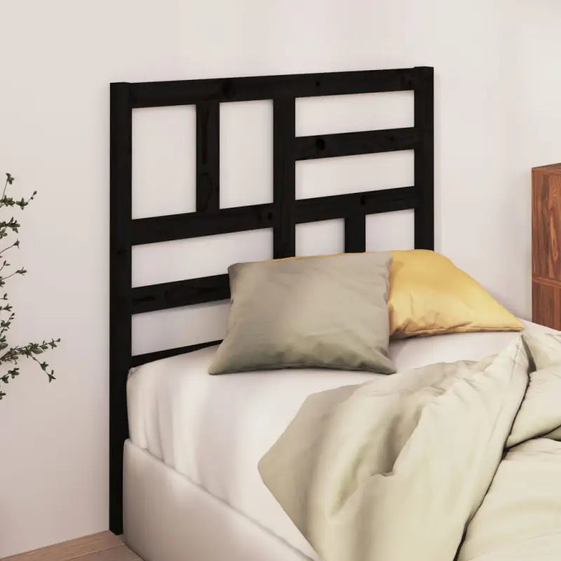 Massief Grenenhout Hoofdeinde voor een trendy en elegante slaapkamer - Zwart / 106 x 104 cm / 1 - Hoofdborden