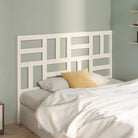 Massief Grenenhout Hoofdeinde voor een trendy en elegante slaapkamer - Wit / 126 x 104 cm / 1 - Hoofdborden