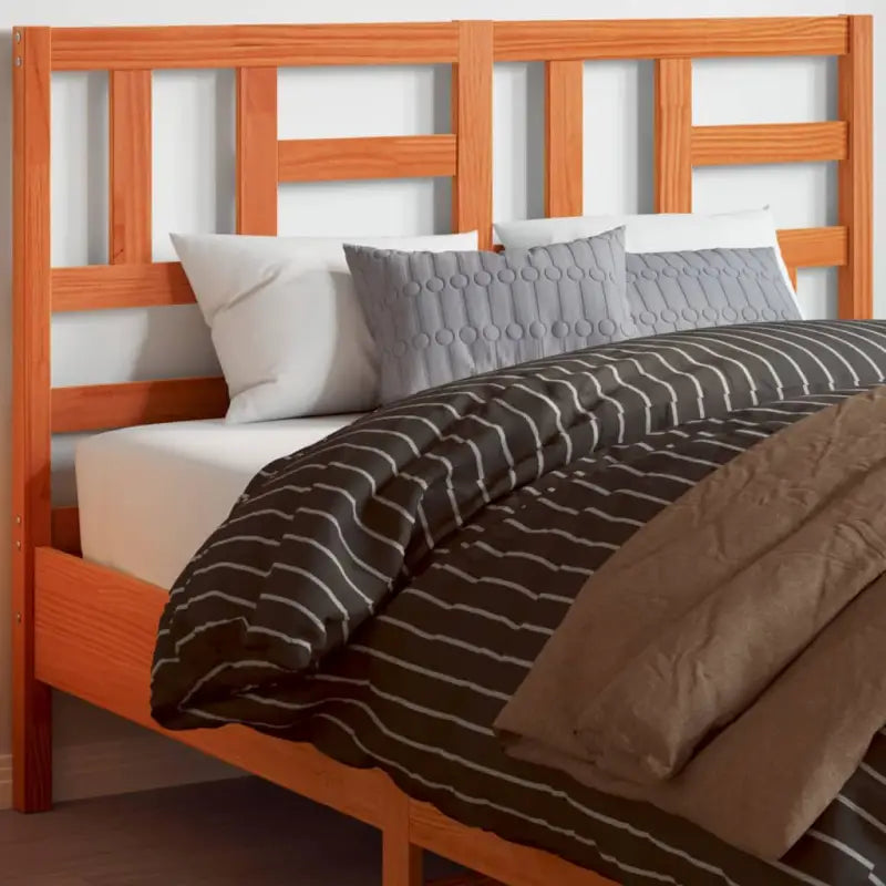 Massief Grenenhout Hoofdeinde voor een trendy en elegante slaapkamer - Wasbruin / 155.5 x 104 cm / 1 - Hoofdborden
