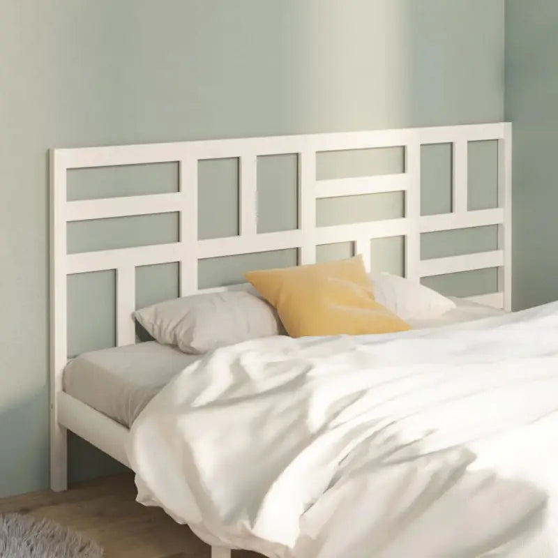 Massief Grenenhout Hoofdeinde voor een trendy en elegante slaapkamer - Wit / 206 x 104 cm / 1 - Hoofdborden