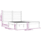 Massief grenenhout houten bedframe met aanvullende ondersteuning - Bedden & bedframes