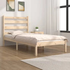 Massief grenenhout houten bedframe met aanvullende ondersteuning - Naturel / 90 x 200 cm - Bedden & bedframes