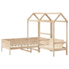 Massief grenenhout houten slaapbank en bank voor slaapkamer en woonkamer - Bedden & bedframes