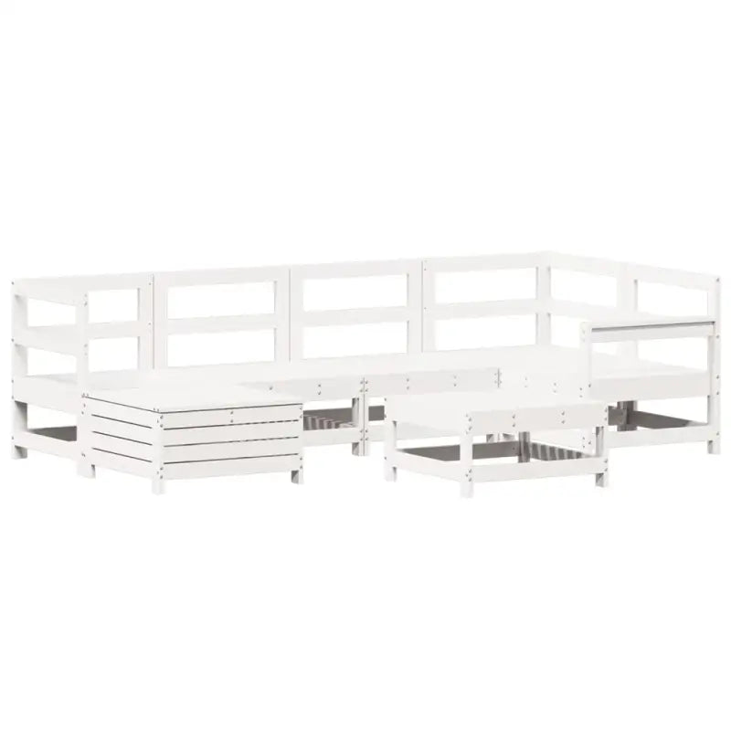 Massief grenenhout loungeset met modulair ontwerp en comfortabele afmetingen - Tuinsets