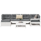 Massief grenenhout loungeset met modulair ontwerp en comfortabele afmetingen - Tuinsets