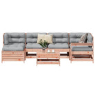 Massief grenenhout loungeset met modulair ontwerp en comfortabele afmetingen - Natuurlijk douglashout - Tuinsets