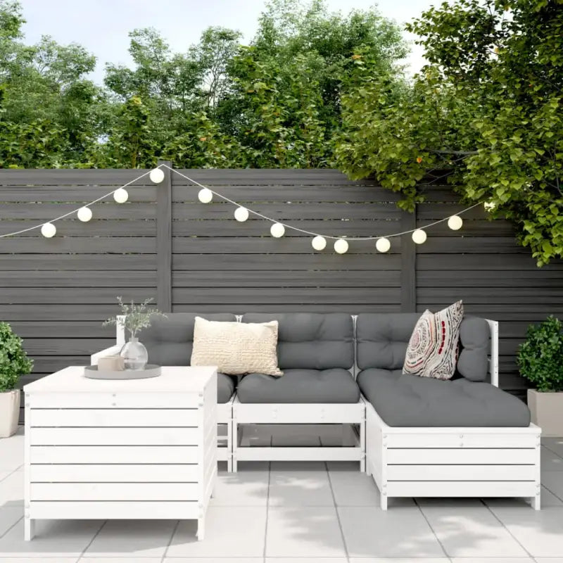 Massief Grenenhout Loungeset met Modulair Ontwerp voor in de Tuin - Tuinsets