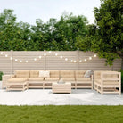 Massief Grenenhout Loungeset met Modulair Ontwerp voor in de Tuin - Tuinsets