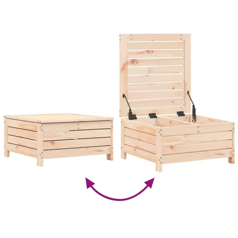 Massief Grenenhout Loungeset met Modulair Ontwerp voor in de Tuin - Tuinsets