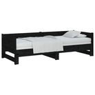 Massief grenenhout multifunctionele uitschuifbare slaapbank met totale afmetingen - Bedden & bedframes