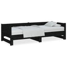 Massief grenenhout multifunctionele uitschuifbare slaapbank met totale afmetingen - Bedden & bedframes