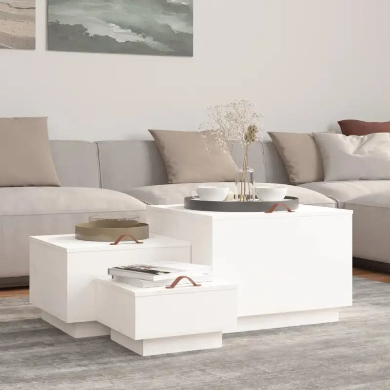 Massief grenenhout opbergboxen voor grote en kleine opbergboxen - Wit / 3 - Opbergkasten & lockerkasten