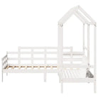 Massief Grenenhout Slaapbank en Bank in Wit voor Slaapkamer en Woonkamer - Bedden & bedframes