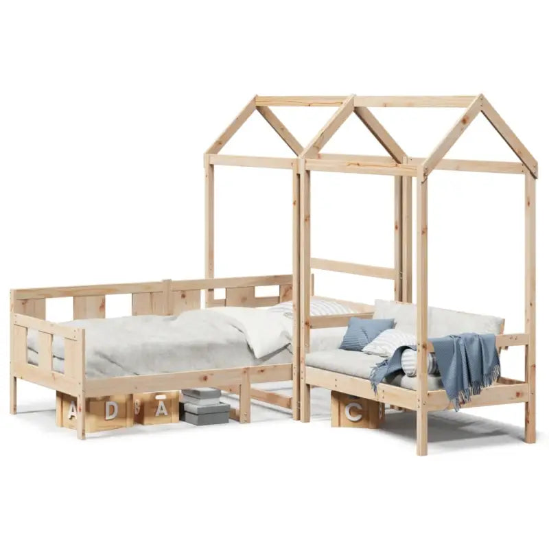 Massief Grenenhout Slaapbank en Bank voor Slaapkamer en Woonkamer - Bedden & bedframes