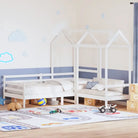 Massief Grenenhout Slaapbank en Bank voor Slaapkamer en Woonkamer - Wit / 90 x 200 cm - Bedden & bedframes