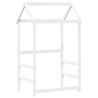 Massief Grenenhout Slaapbank met Huisje en Bankje in Witmateriaal - Bedden & bedframes