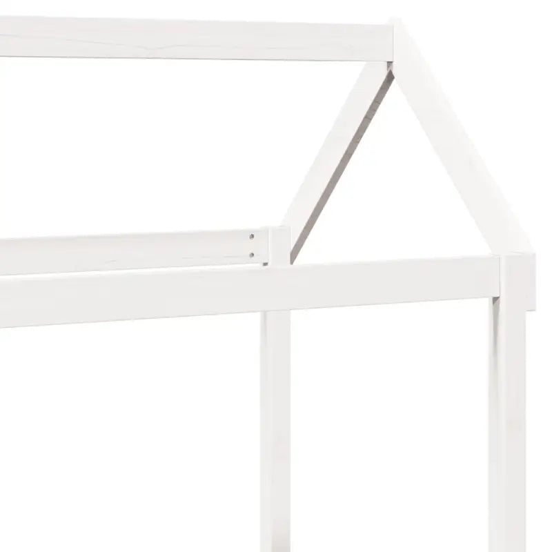 Massief grenenhout slaapbank met open zijdeur in wit materiaal - Bedden & bedframes