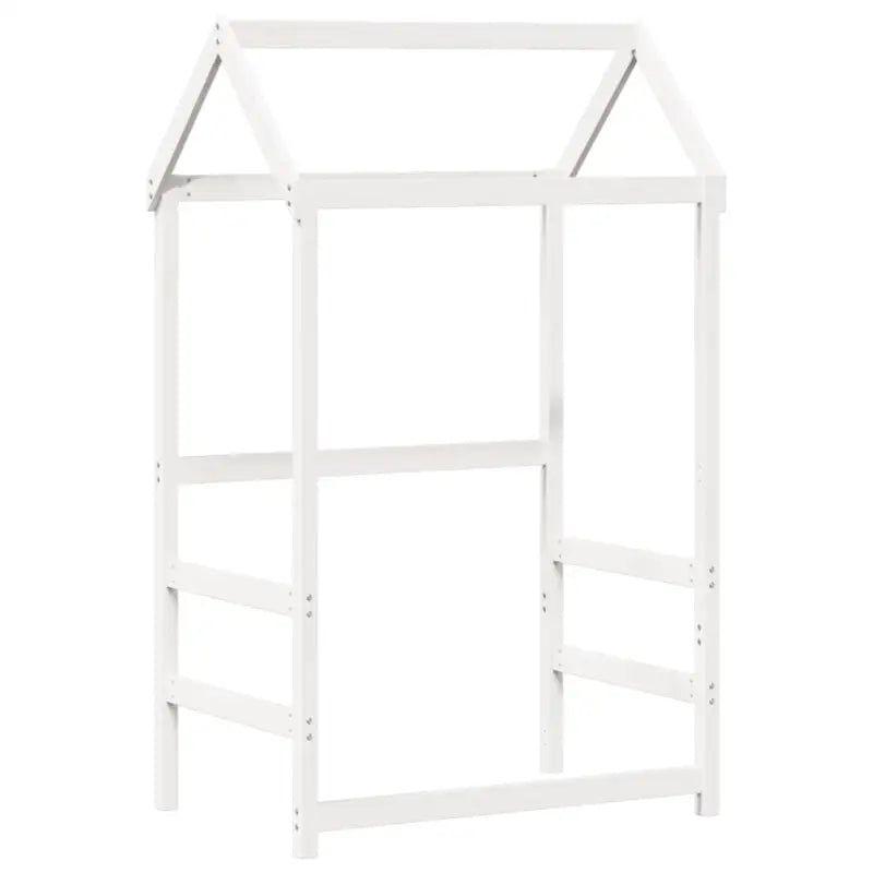 Massief grenenhout slaapbank met open zijdeur in wit materiaal - Bedden & bedframes