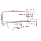 Massief grenenhout slaapbank met veelzijdige afmetingen voor woonkamer of slaapkamer - Bedden & bedframes