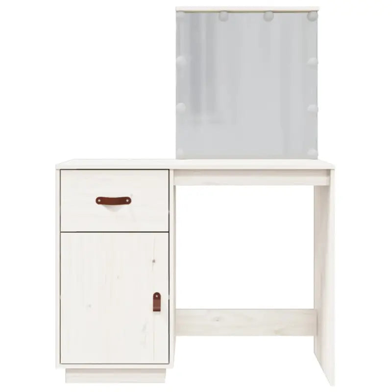 Massief Grenenhout Slaapkamerkaptafel met LED voor stijlvol interieur - Slaapkamerkaptafels