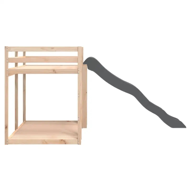 Massief Grenenhout Stapelbed met Glijbaan en Levering Bevat - Bedden & bedframes