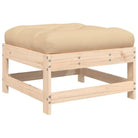 Massief Grenenhout Tuin Lounge Set met Voetenbank en Salontafel - Tuinsets