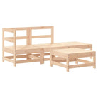 Massief Grenenhout Tuin Lounge Set met Voetenbank en Salontafel - Tuinsets