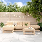 Massief Grenenhout Tuin Lounge Set voor Gezellig Samenzijn - Natuurlijk grenenhout - Tuinsets