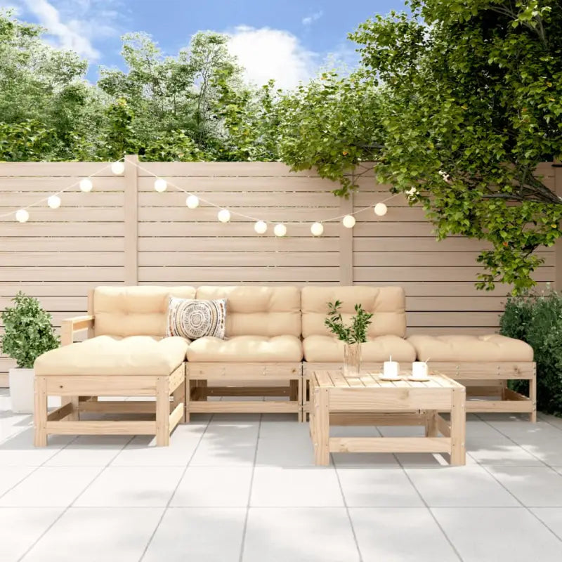 Massief Grenenhout Tuin Lounge Set voor Gezellig Samenzijn - Tuinsets