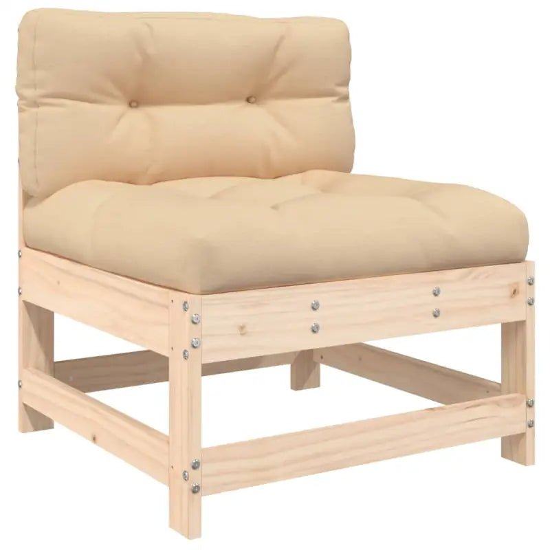 Massief Grenenhout Tuin Loungeset met Zachte Kussens - Tuinsets