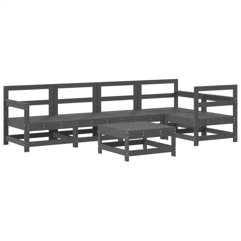 Massief Grenenhout Tuinloungeset met Zachte Kussens voor Buitenplezier - Tuinsets