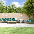 Massief Grenenhout Tuinset voor Loungeplezier in de Tuin - Donkerbruin - Tuinsets