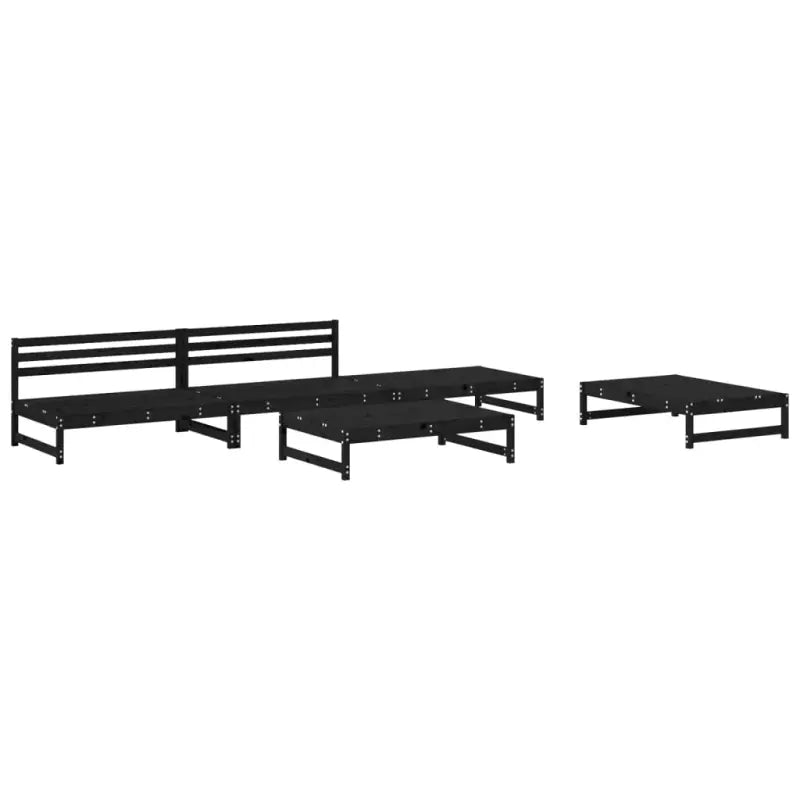 Massief Grenenhout Tuinset voor Loungeplezier in de Tuin - Tuinsets