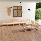 Massief grenenhout tuinset voor ontspannen buitenmomenten - Naturel / Nee - Tuinsets