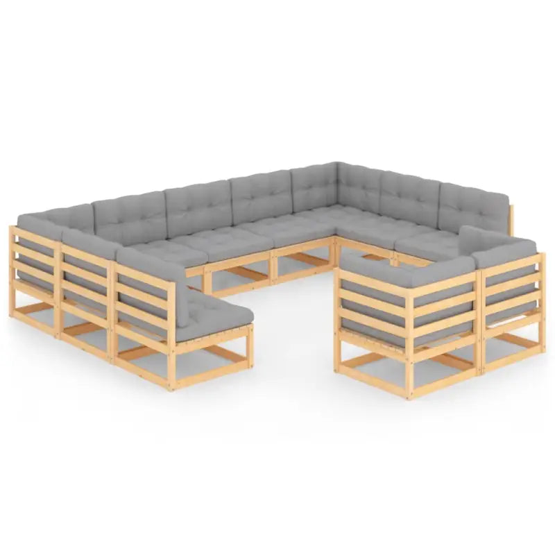 Massief grenenhout tuinset voor ontspannen buitenplezier - Tuinsets