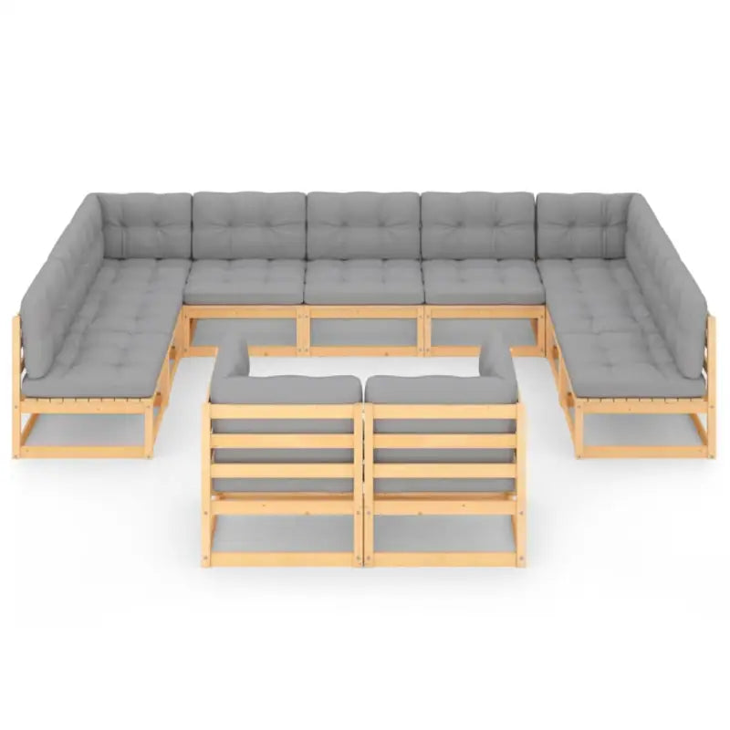 Massief grenenhout tuinset voor ontspannen buitenplezier - Tuinsets