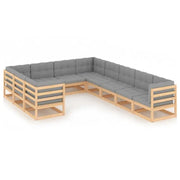 Massief grenenhout tuinset voor ontspannen genieten buiten - Tuinsets