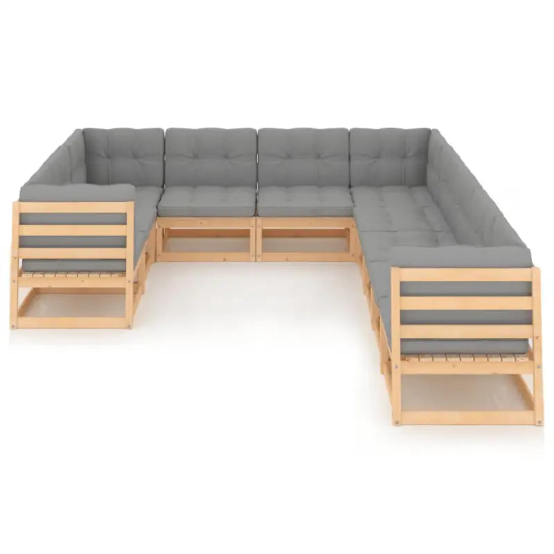 Massief grenenhout tuinset voor ontspannen genieten buiten - Tuinsets