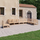 Massief grenenhout tuinset voor ontspanning en gezelligheid in de tuin - Naturel / Nee - Tuinsets