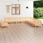 Massief grenenhout tuinset voor ontspanning en gezelligheid in de tuin - Naturel - Tuinsets